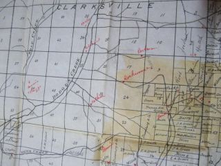 RARE 1870 Pocket Map of Allegany County NY Oil Field Seymour