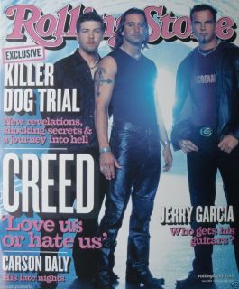Creed Group on The Cover of 2002 Rolling Stone Poster Scott Stapp 