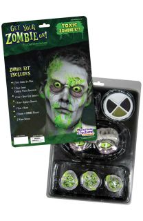 Toxic Zombie Make Up Kit Size Standard