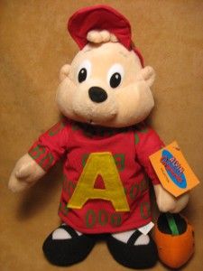 alvin the chipmunks alvin 12 plush doll toy nwt
