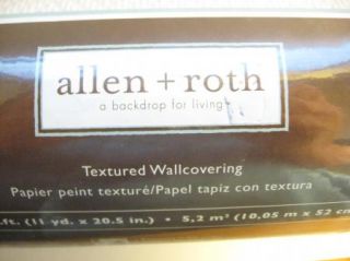 Allen Roth Textured Wallpaper Wallcovering 56 Sq Ft