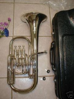 Alto Horn with Hard Case and Mouthpiece Silver New