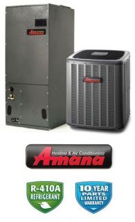 Ton 14 SEER Amana Air Conditioning System ASX130481 AVPTC42601 