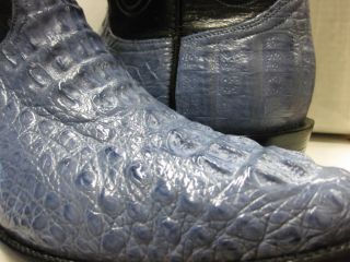 Alligator Crocodile Black Jack Diamond Top Cowboy Boots