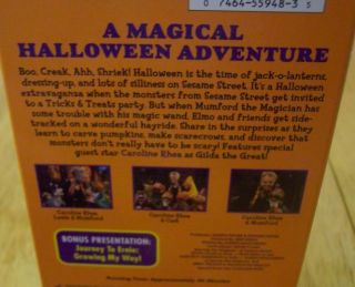 Sesame Street A Magical Halloween Adventure VHS Video