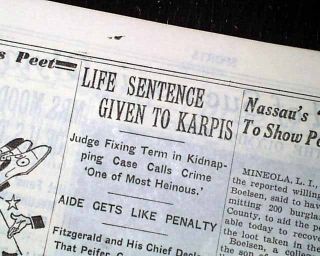 Alvin Karpis Public Enemy No 1 Life Sentence Crime Gangster Era 1936 