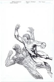 For sale is the cover to Green Lantern issue 180 by Brandon Peterson