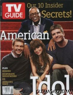 TV Guide American Idol January 2007 Ryan Seacrest Simon Cowell Paula 