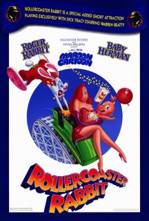 Rollercoaster Rabbit Movie Poster DS Original 27x40