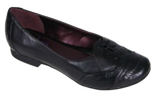 Indigo by Clarks Womens Shoes Amarone Black Leather 85980 Sz 6 M
