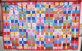 VINTAGE AFRICAN AMERICAN RETRO MODERN QUILTS POLYESTER QUILT MOJO MID 
