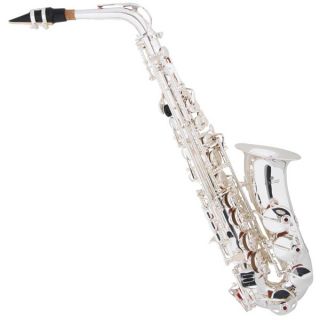 Cecilio as 380s Alto Saxophone Silver Plated Body Keys