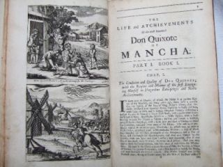 1687 Cervantes DON QUIXOTE de la MANCHA * 1st Illustrated Edition in 