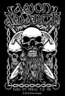 Amon Amarth Bearded Skull Official Sticker Death Metal New