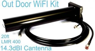 14dBi One Super Cantenna Outdoor WiFi Yagi Antenna Kit