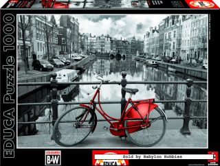   pieces jigsaw puzzle Black and White   Amsterdam Netherlands (14846