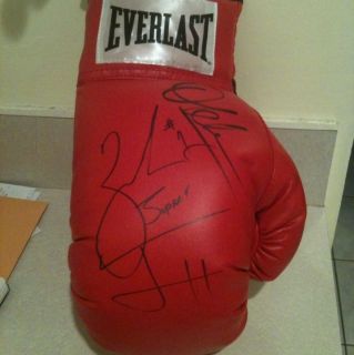 Amir Khan & Zab Judah Signed Everlast Boxing Glove with Laces Auto 