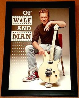 Eddie Van Halen EVH Wolfgang Guitar Framed Tribute