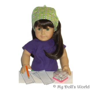 Boggle Game Fits American Girl Doll Julie Accessories