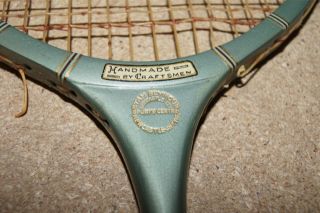   Antique Grays of Cambridge Silver Gray Badminton Racket C 1950s