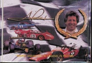 Mario Andretti Card Set in Tin SEALED Never Opened