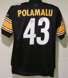 Troy Polamalu Autographed Pittsburgh Steelers Reebok Jersey w Steeler 