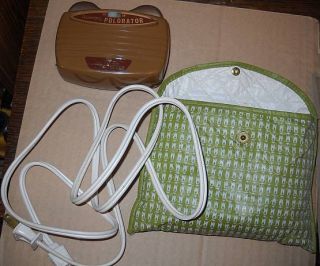 Vintage AMWAY Polorator hand held massager vibrator w/ case cord GREAT 