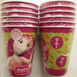 New Angelina Ballerina 12 Cups Cake Plates 25 Napkins Ballet Party 