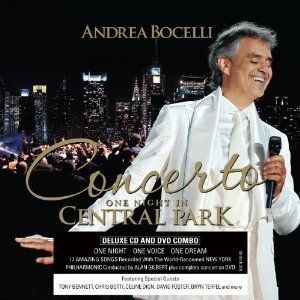 Andrea Bocelli Concert In Central Park DVD + CD As Seen On PBS