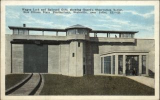 Stateville IL Penitentiary Prison Wagon Lock Railroad Gate Observation 