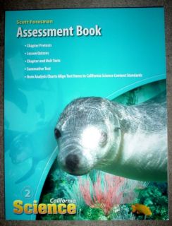 Scott Foresman Science Assessment Book 2nd Grade 2 Teachers Resource 