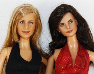 Decided to do repaints of both Jennifer Aniston and Courtney Cox, and 