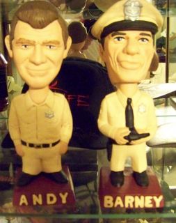 Andy Griffith Show Andy Barney Ceramic Bobble Heads SUPER RARE