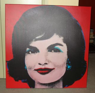 36x36 Jackie 1964 Andy Warhol Kennedy Onassis Canvas