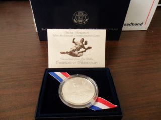 1997 Jackie Robinson 50th Anniversary Commemorative Coin Silver Dollar 