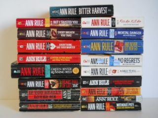 Lot of 18 Ann Rule True Crime Paperback Books ~ Crime Files ~ Murder 