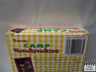 Barney Camp Wannarunnaround VHS Barney The Dinosaur