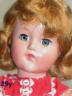Effanbee Composition Anne Shirley Doll Jointed Nice Size of 15  1935 