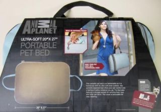 New Animal Planet Ultra Soft Travel Portable Dog Cat Pet Bed Pillow 