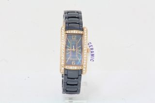 Anne Klein Womens 10 9876RGBL Blue Ceramic Analog Watch