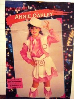 Annie Oakley Super Deluxe Childs Costume Size M 8 10