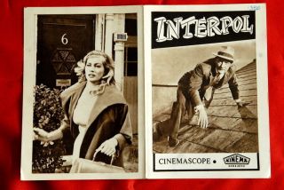 Interpol Gilling Anita Ekberg 1957 EXYU Movie Program