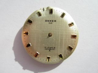 Anker PUW 460 Pocket Watch Movement Runs and Keeps Time