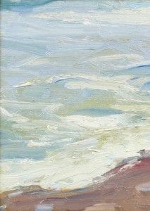   Pleine Air Impressionist Lake Erie Seascape Oil Painting