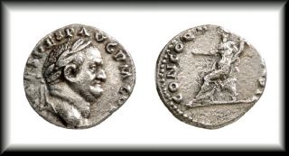   Silver Coin Denarius Concordia Antioch Mint Struck 73AD RIC1552