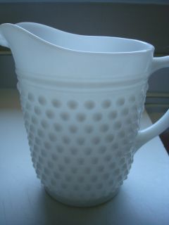 Antique Vintage Milk Glass Pitcher from Early 1900s Family Collection 