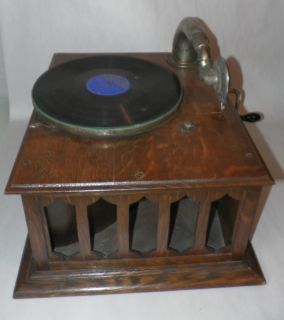 RARE ANTIQUE! Record Player PATHE Phonograph PATHEPHONE MODEL 15 Works 
