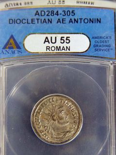 Diocletian AE Antonin AD284 305 ANACS Graded Roman Coin