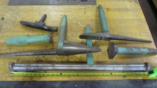 Set of 6 Blacksmith Tinsmith Metal Working Forming Tools Anvils