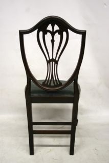 Antique Edwardian Chair Chippendale Style Dining Mahogany